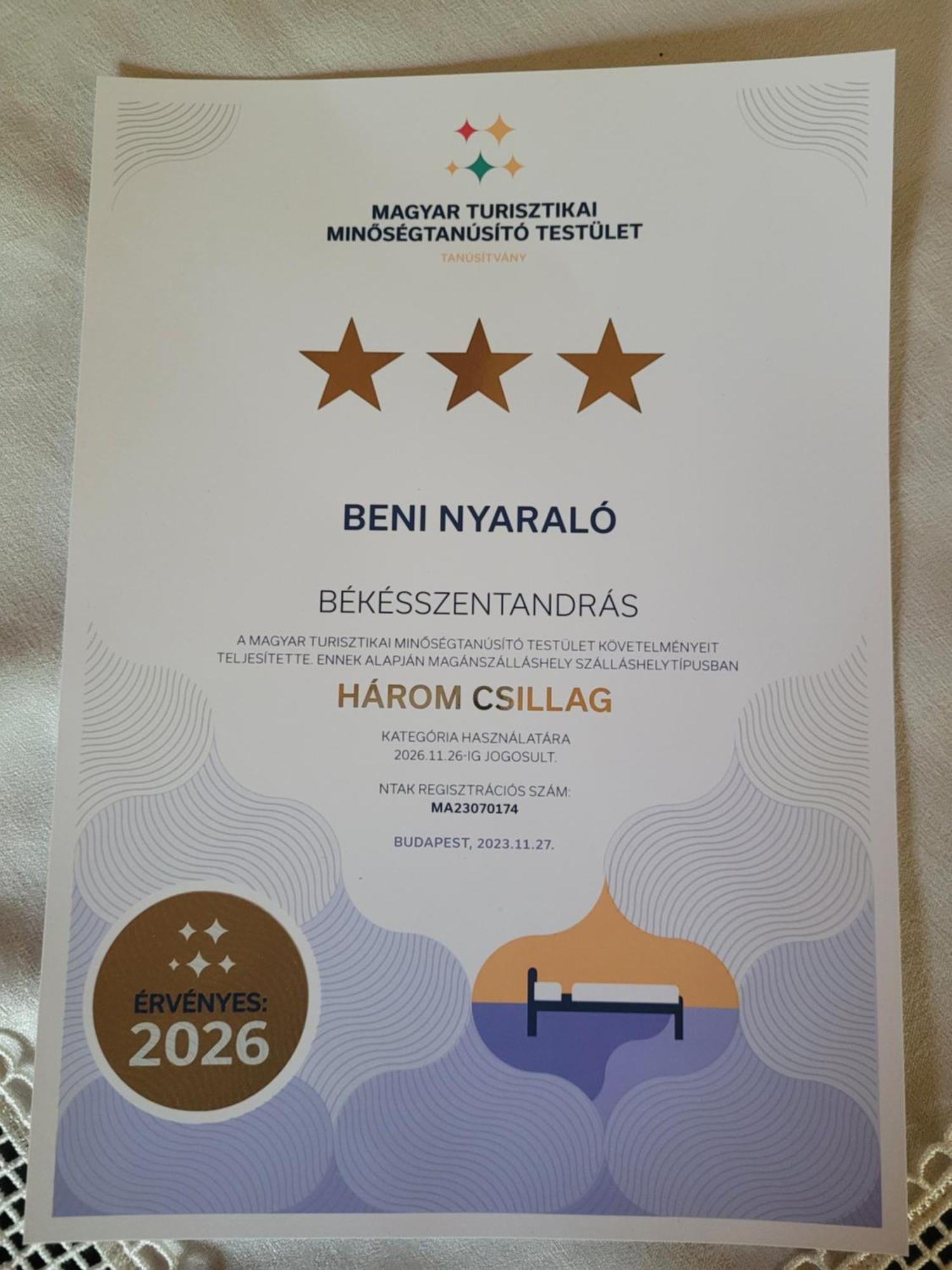 BékésszentandrásBeni Nyaralo公寓 外观 照片